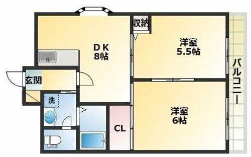 ファーストタウンパートV【9階】の間取り