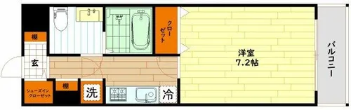 アリビオ都島【7階】の間取り