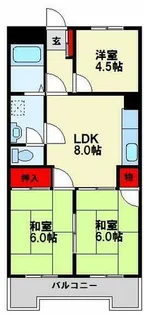 ギャラン春の町【7階】の間取り