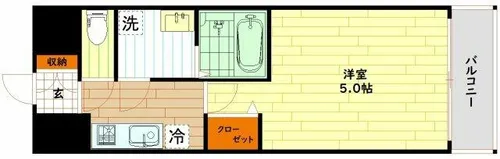 THE HUB MIYAKOJIMA【10階】の間取り