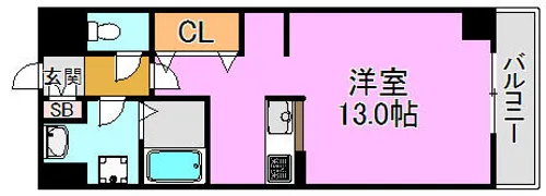 ベローナ【5階】の間取り