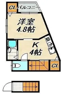 マウンテンハウスⅠ【2階】の間取り