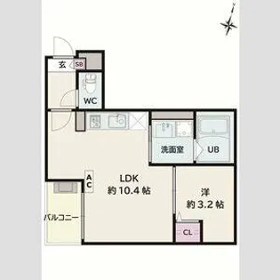 Jack tsutsumiⅠ【2階】の間取り