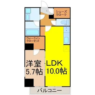 オークスクエア吹上【10階】の間取り