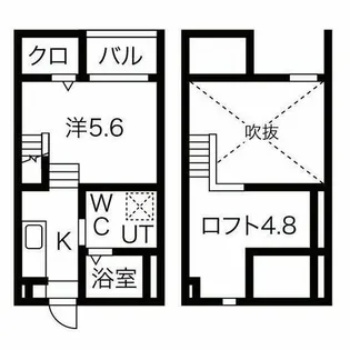 エクレール春日井【1階】の間取り