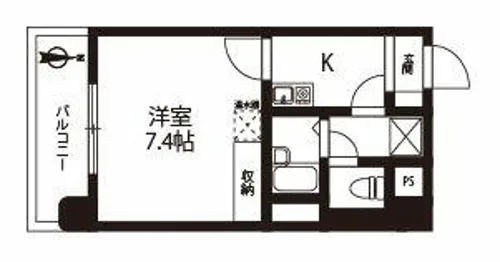 ドエルポートレート【405号室】の間取り