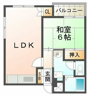 サンシャイン小林【3階】の間取り