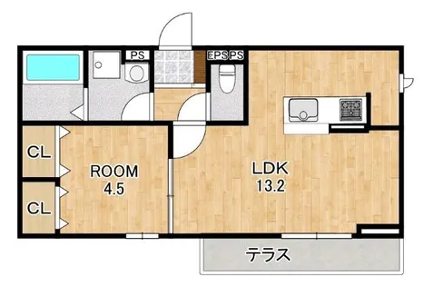 アリア西矢倉【3階】の間取り