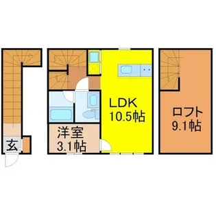 コレクション御器所【203号室】の間取り