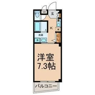 Sun State竜ノ口【1階】の間取り