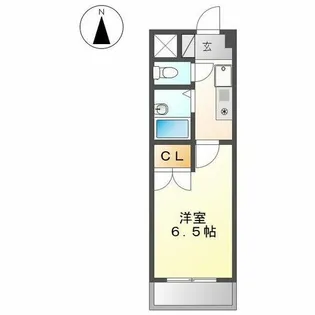 ソレイユ楠【202号室】の間取り