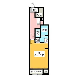 ソレイユ【1階】の間取り