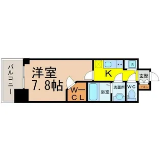 プレサンス栄ライズ【4階】の間取り
