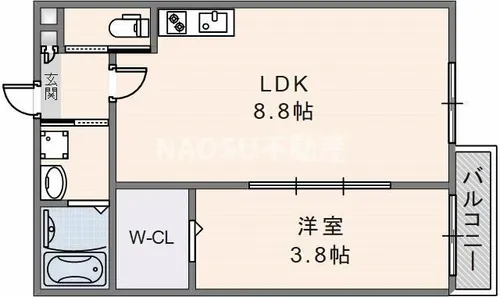 シエーナ若江岩田【1階】の間取り