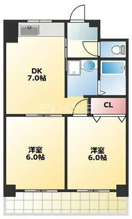 グリーンヒル生玉【4階】の間取り