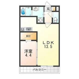 ジーメゾン石津町東アビテ【1階】の間取り