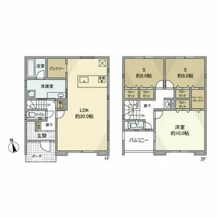 愛知県豊田市四郷町下古屋【一戸建】の間取り