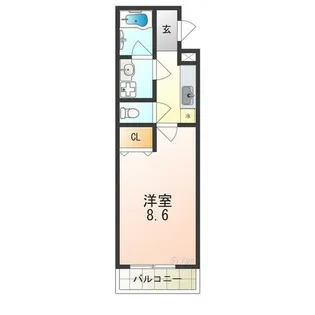 メイコーパレス【1階】の間取り