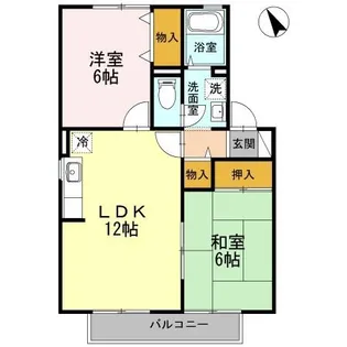 サンハイム徳力【2階】の間取り