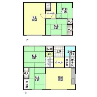 北海道北見市留辺蘂町旭東【一戸建】の間取り