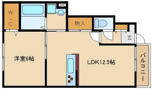 LA VITA FELICE【1階】の間取り