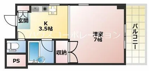 ノーブデンス尼崎レジデンス【5階】の間取り