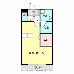カルディアス大岩A【211号室】の間取り