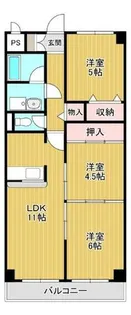 さんさん北野田【2階】の間取り