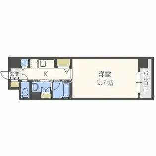 インザグレイス天神橋【2階】の間取り