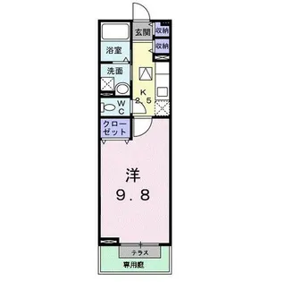 ビッグ ウエスト【1階】の間取り