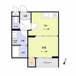 コンフォルタ中津【3階】の間取り