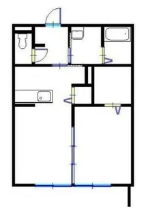サンハイム津市場【1階】の間取り