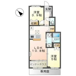 セイクレスト【1階】の間取り