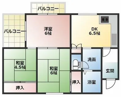 ガレリア清水町レジデンス【3階】の間取り