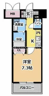 エス・キュート城東中央【8階】の間取り