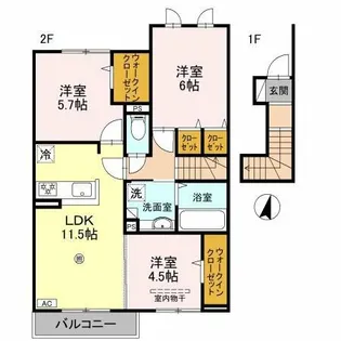 Ranunculus【1階】の間取り