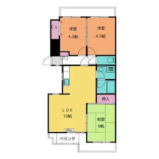 グレイスコート原【2階】の間取り