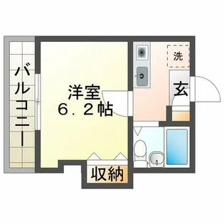 ヴィーナスブリッジ壱番館【2階】の間取り