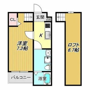 イル カステッロ【1階】の間取り