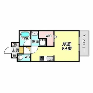 ヴィラルーチェ【6階】の間取り