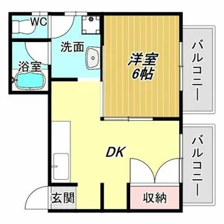 ロイヤルハイツ南【4階】の間取り
