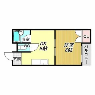 ロイヤルハイツ山之内【3階】の間取り