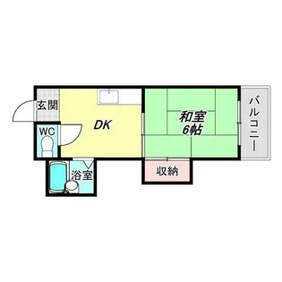 グランドハイツカワハラ【4階】の間取り
