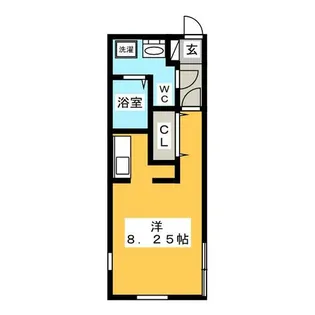 1Rの間取り画像