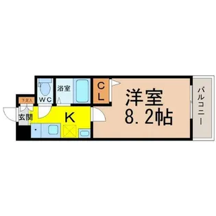 サンライズ新金山【5階】の間取り
