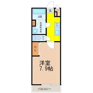 サンキエム【3階】の間取り