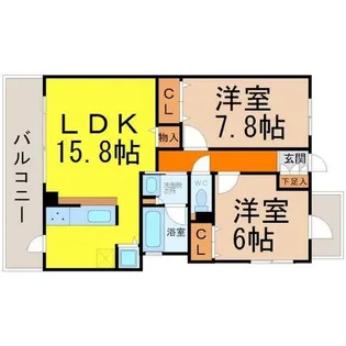 willDo伝馬町【7階】の間取り