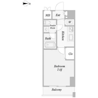 プロシード金山【11階】の間取り