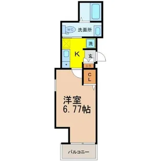 アルテミス平和【604号室】の間取り