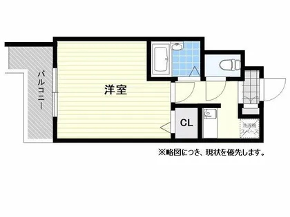 ピュアドームグランディー博多【6号室】の間取り